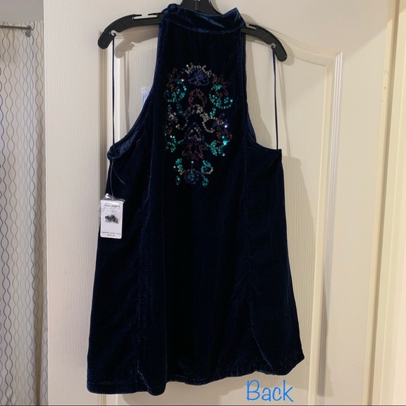 Free people velvet sequin swing dress - Picture 3 of 8
